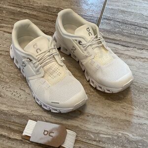 On Running Cloud White Athletic Shoes